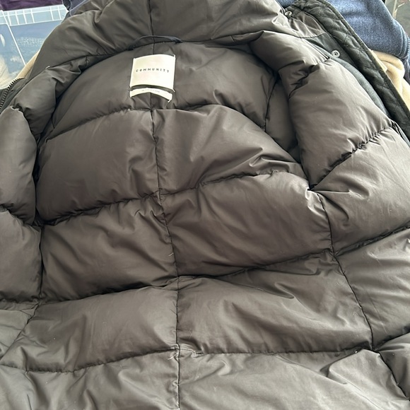 Aritzia Community “Paradigm” Down Filled Black Hemp Jacket/Parka - size XS - Picture 9 of 13